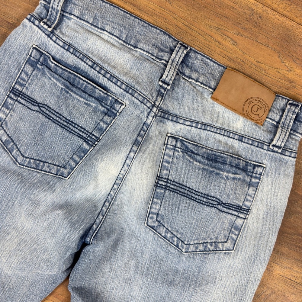 Cody James Jackson Slim Straight Jeans Mens 30x30 Light Wash Blue Western Denim
